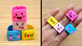 Cute DIY Ring from Paper | Handmade Paper Ring Easy| Paper Ring Making | Origami Paper Ring