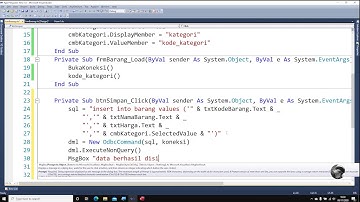 VB.NET - Tutorial Insert Data Menggunakan Database MYSQL Pada VB.NET
