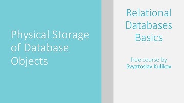02 - 08 - Physical Storage of Database Objects [RUS]