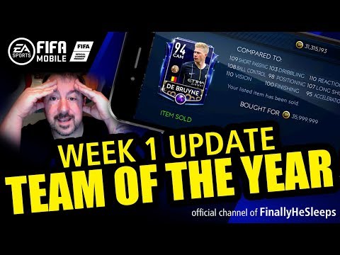 FIFA Mobile TEAM OF THE YEAR Update Week 1 - Getting 2 TOTY Starters F2P (or as cheap as possible)