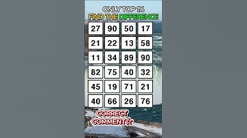 CAN YOU FIND LAST ONE?!Find 3 pairs of identical numbers /Dementia Prevention Quizzes/Tests.No.73