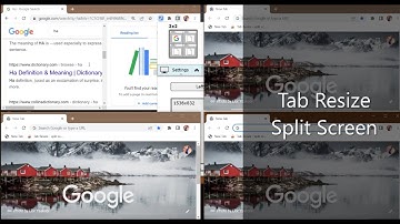 Tab Resize -  split screen layout || Chrome Extension ||