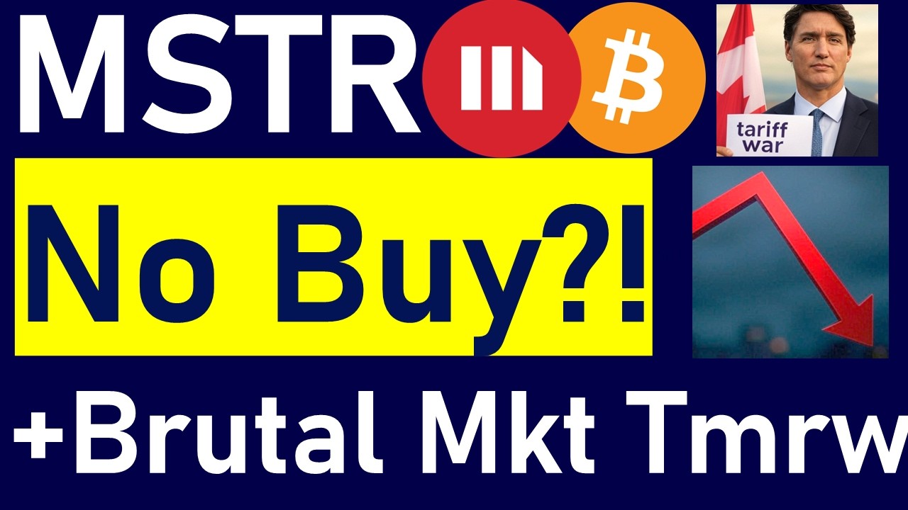 MSTR Stock: Did MicroStrategy Just Stop Buying Bitcoin? + Expect Tough  Market Tomorrow on Tariff War
