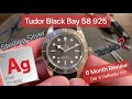 TUDOR Black Bay 58 925 Watch Review in Sterling Silver — 6 Months Later … Did it TARNISH ???