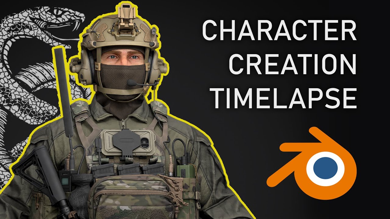 Creating a 3D Character In Under 30 Minutes Using 3DMA Assets | Blender ...