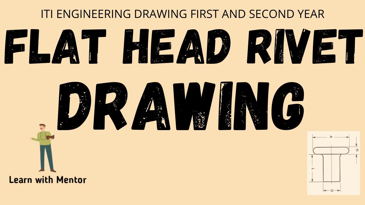 FLAT HEAD RIVET DRAWING YouTube