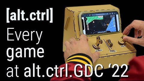 [alt.ctrl] Indie games with weird controllers from GDC 