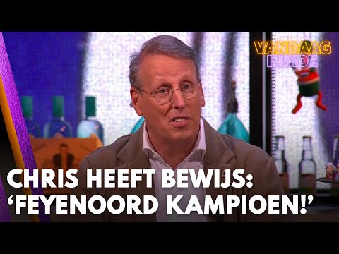 Chris heeft wetenschappelijk bewijs: 'Feyenoord wordt kampioen!' | VANDAAG INSIDE