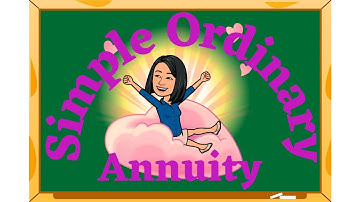 Simple Ordinary Annuity
