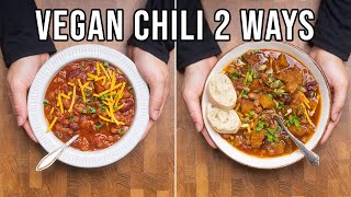 Easy Vegan Chili - 2 Ways | Vegan Pumpkin Chili | Vegan Apple Chili