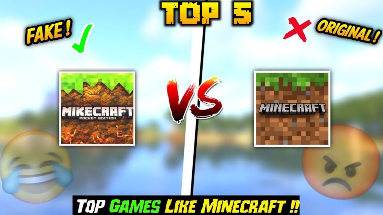 Top 5 Best Minecraft Copy Games | Minecraft Like Games For low And ...