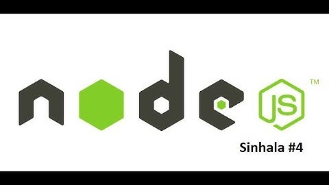 Node js in sinhala #4 | Express handlebars