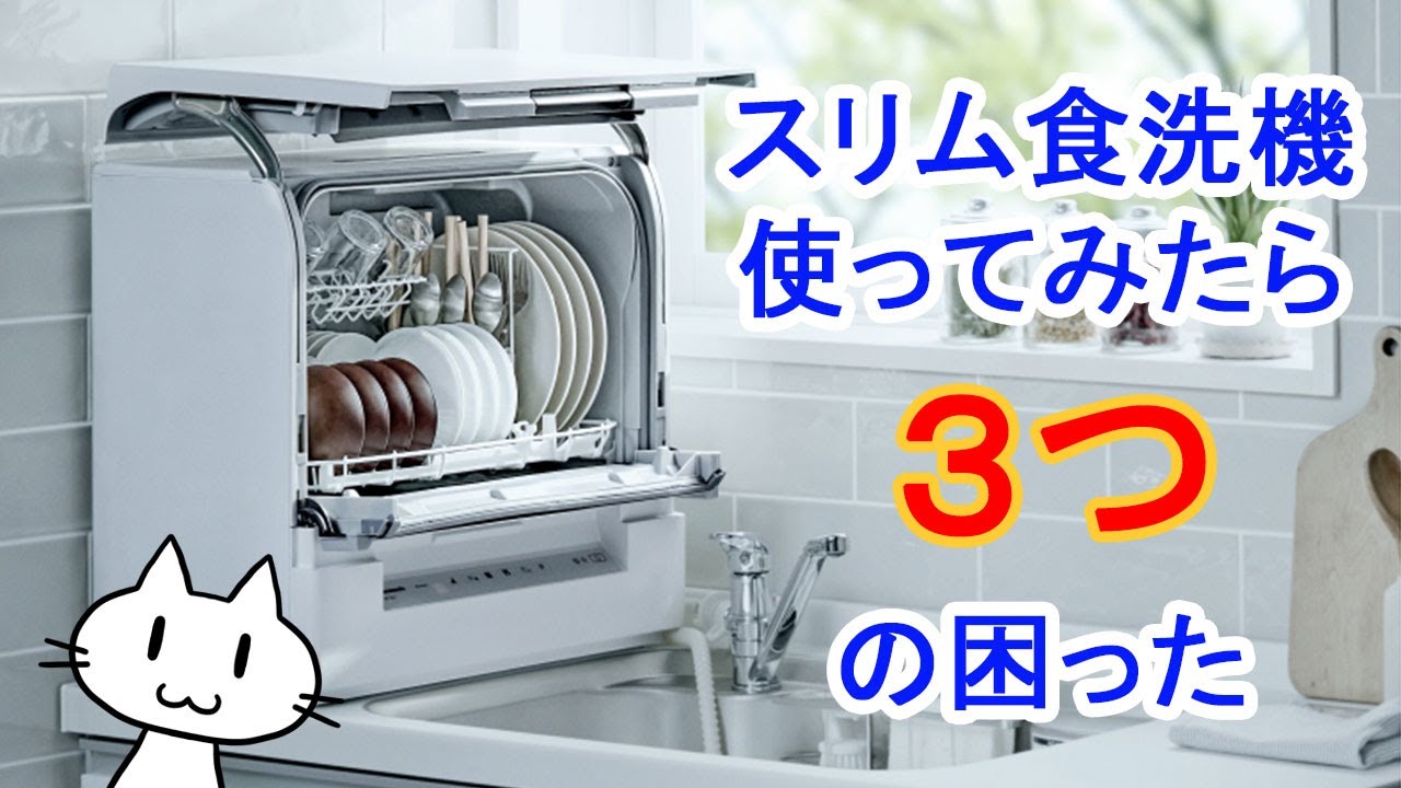 使ってみた]NP-TSK1スリム食洗器3つの困った - YouTube