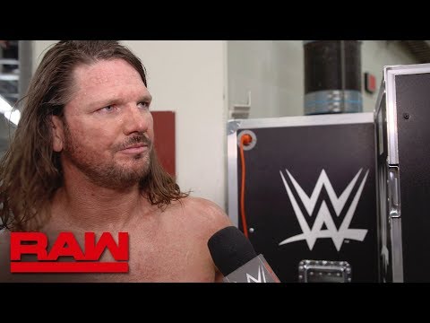 AJ Styles on why Seth Rollins can't be "Phenomenal": Raw Exclusive, April 22, 2019