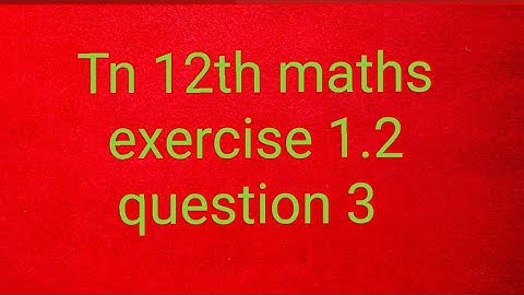 Tn 12th maths exercise 1.2 question 3/Applications of matrices and determinants
