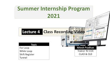 Lecture 4 -  For & While Loop