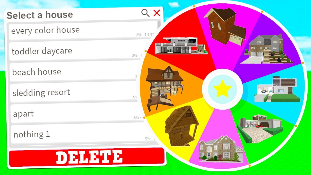 WHEEL Chooses Which Bloxburg Plots I DELETE! *36+ PLOTS* YouTube