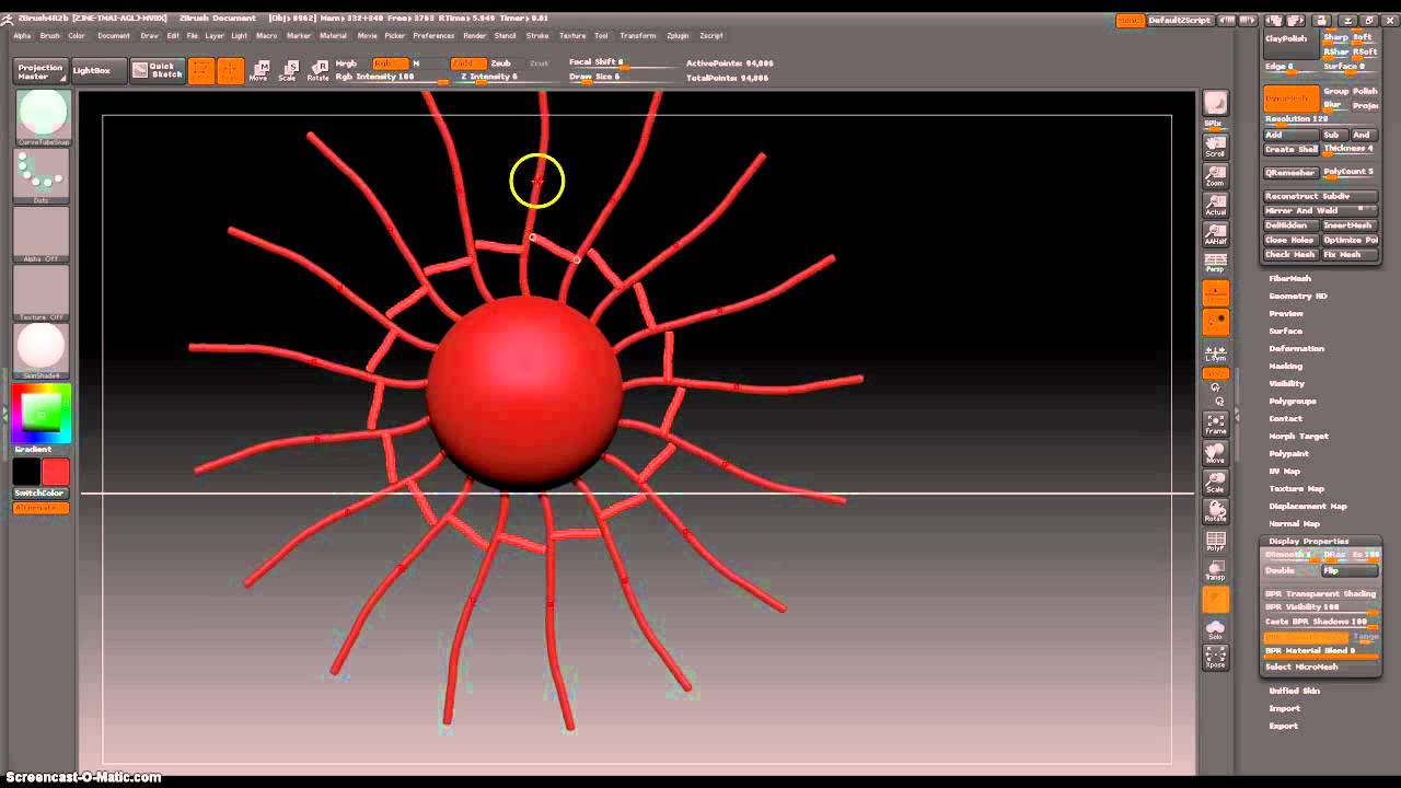 curve tube zbrush