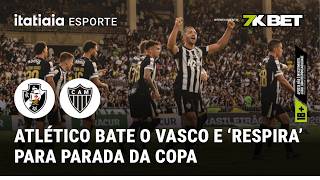ATLÉTICO DERROTA VASCO NO RIO E TERMINA SEMESTRE A SEIS PONTOS DO G4 DO BRASILEIRO