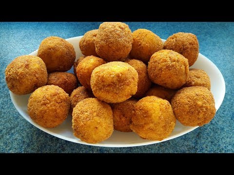 Çıtır Çıtır Patates Topları Tarifi - Potato Balls Recipe - Bizim Terek Yemek Tarifleri