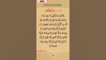 سورة الضحى💛 #اكسبلور #الله #duet #دويتو #تيك_توك #fyp #foryou #funny #allah #quran  #قرآن #لايك