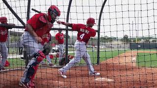 Albert Pujols and Yadier Molina Batting Practice   Spring Training 2011