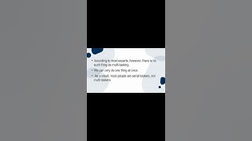 The Shocking Myth About Multitasking! #shorts #shortsvideo