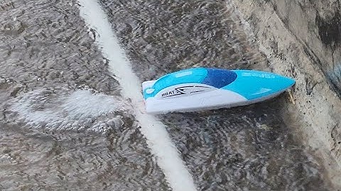 Mini Rc boat testing  // motor boat  #rc #toys #boat #video