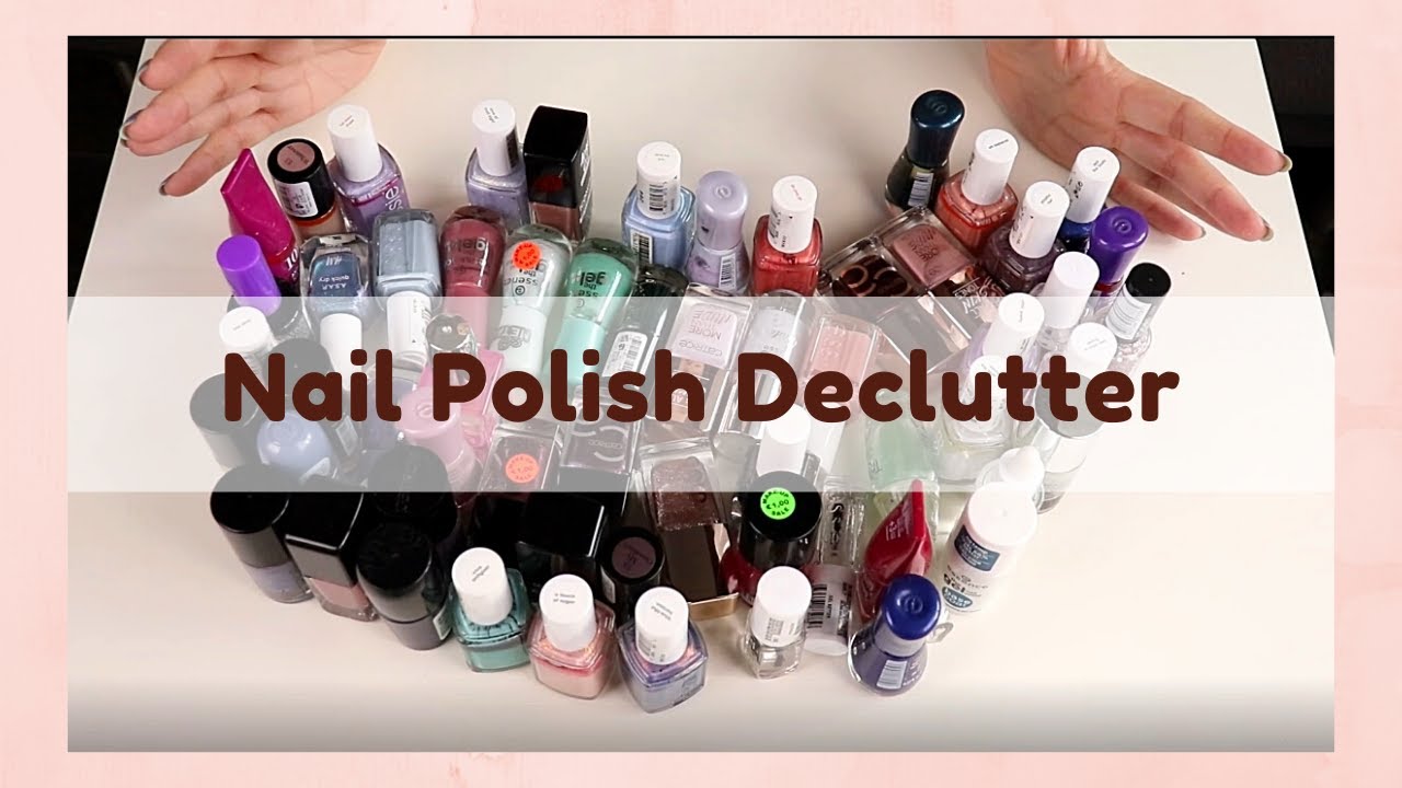 Nail Polish Declutter + Organization (Satisfying clicking sounds)