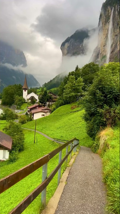 Lauterbrunnen, Most beautiful village in the world #lauterbrunnen #switzerland #swissvillage