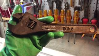 B&C Adjustable Wrench Restoration