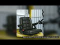 Forklift Seat with Safety Belt and Armrest Tractor Excavator Seat Capacity100kg  Adjustable Angle 35
