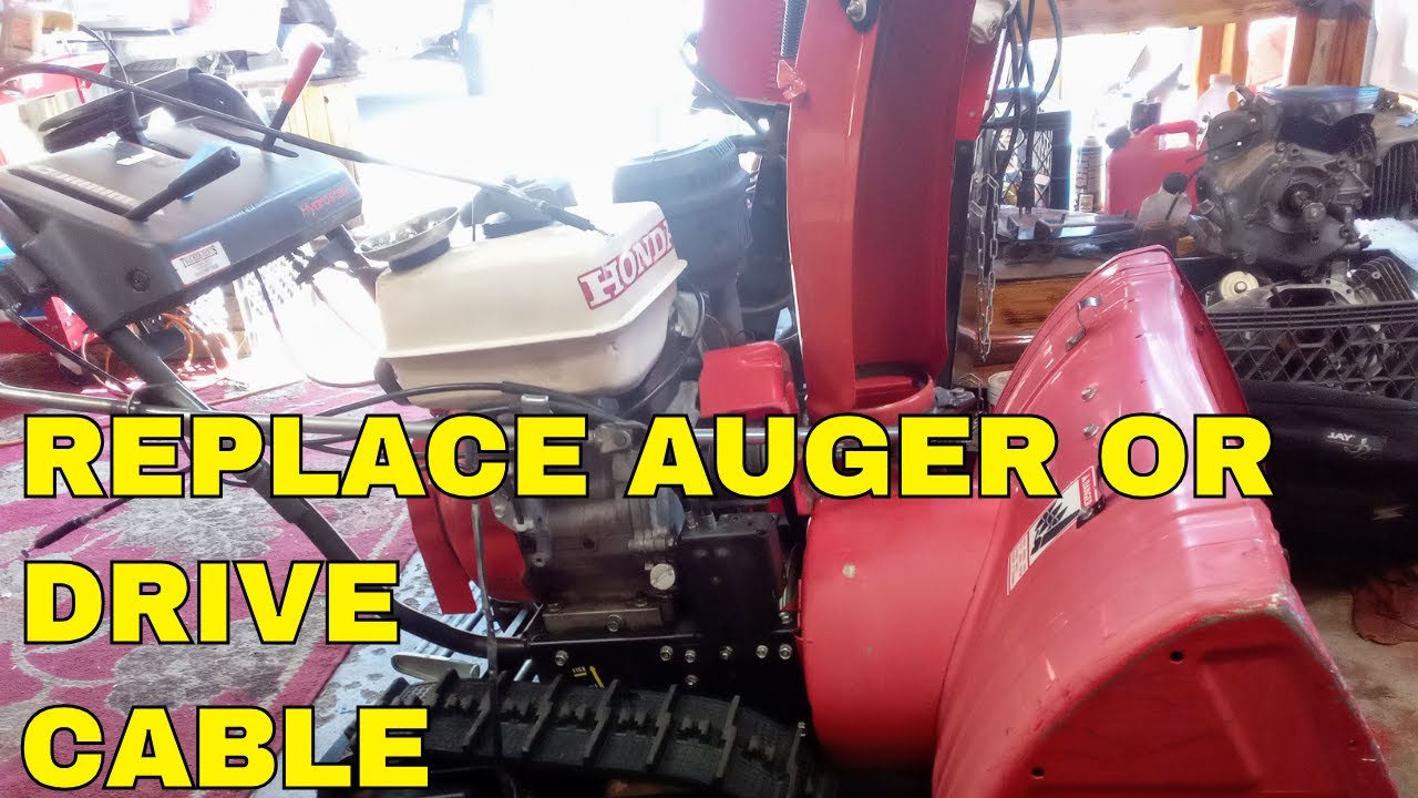 How To Replace Auger/Drive Cable On A  HONDA Snowblower !