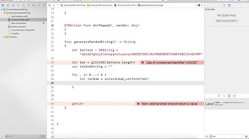 iOS Tutorial : generate random string in swift