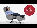 Sten Fabric Swivel ProLounger Recliner and Ottoman Sten Fabric Swivel ProLounger Recliner and Ottoman