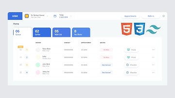 Appointment Scheduling App |  UI Design to HTML, CSS Using Tailwind CSS