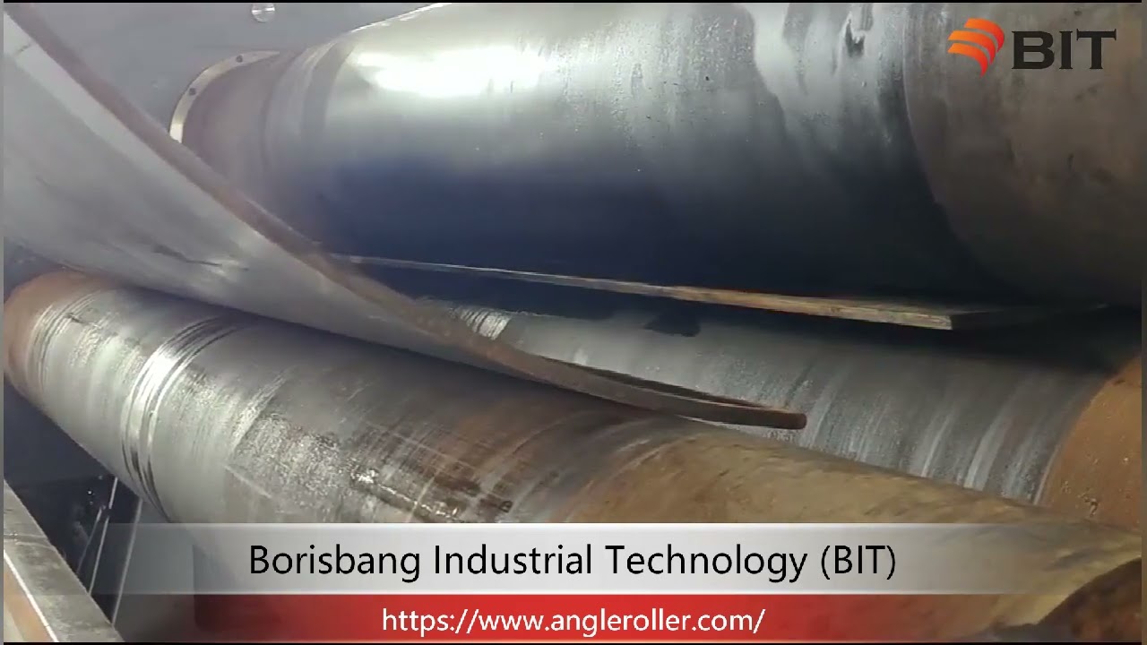 Amazing 4-Roll Plate Bending Machine At Test Work, Excellent Plate Roller Mechanical Factory