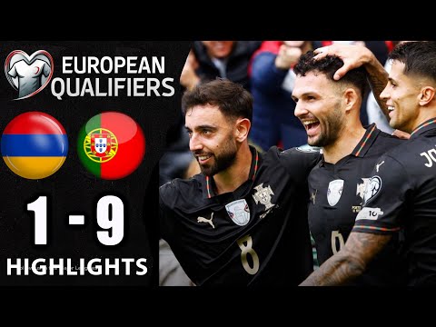ملخص مباراة البرتغال وارمينيا 5 1 اهداف مباراة البرتغال وارمينيا اليوم 2025 2026