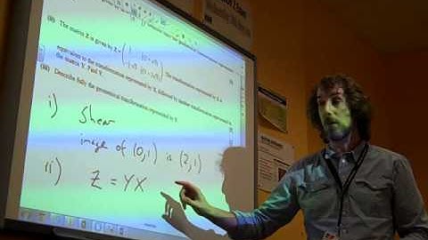 FP1 Matrix transformations OCR June 2012 q9
