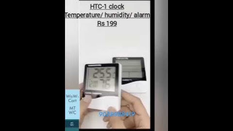 htc-1 , temperature/ humidity clock