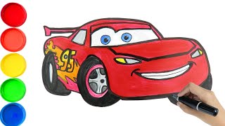 dessin Flash McQueen - cars - Comment dessiner cars screenshot 5