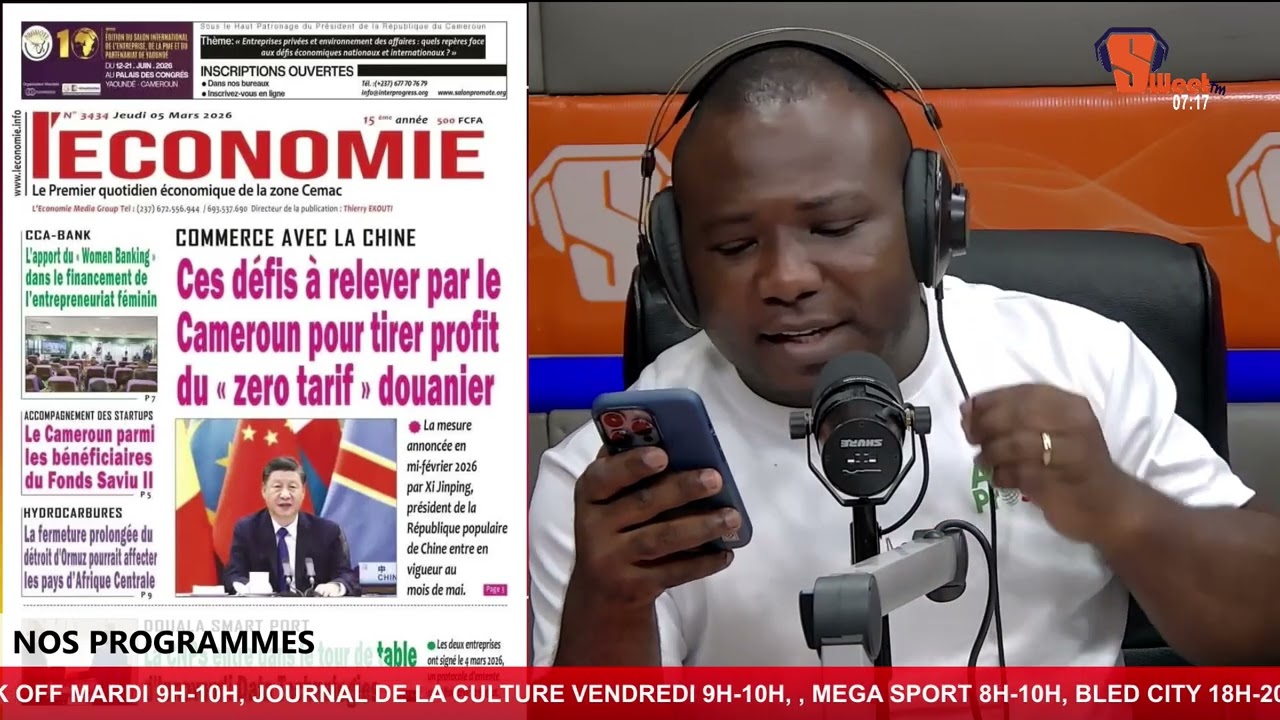 REVUE DE LA PRESSE CAMEROUNAISE DU 05/03/2026