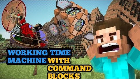 Working Time Machine With Command Blocks|Minecraft|