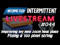 Intermit.Tech #044 - Improving new 20cm hotplate, Fixing 100 Pixel string