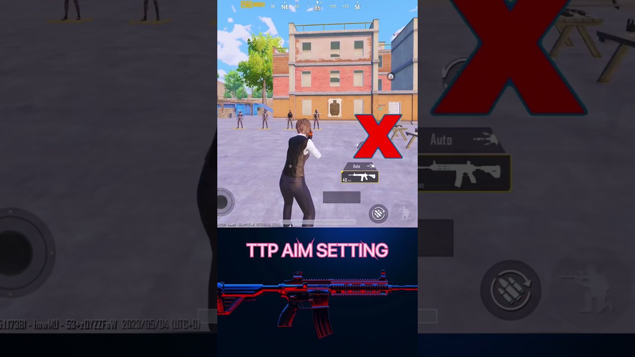 Best Trick TTP AIM Setting Shorts Pubgmobile Viral