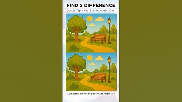 Find 3 Difference! #findthedifference #puzzle #brainteaser #ytshorts #shorts #nature #yt #games