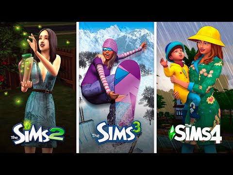 Видео: Времена года в The Sims | Сравнение 3 частей