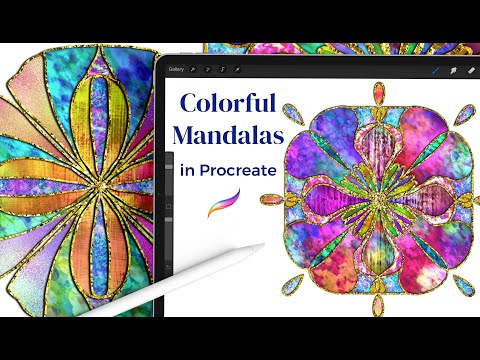 Creating a Mandala in Procreate | Digital Mandala iPad Art | Sacred Geometry Art