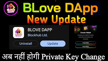blove dapp new update | blove dapp withdrawal | blove dapp airdrop update |private key error problem