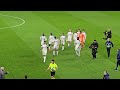 HALF-TIME: Tottenham Hotspur 1-0 Atlético Madrid: The Fans Applauding the Team Off the Pitch